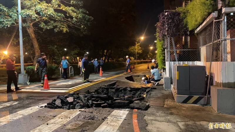 竹北再度被「坑」！ 竹縣縣治區「漏氣」案開挖再現小天坑 瓦斯管線已切塞止漏 的代表圖