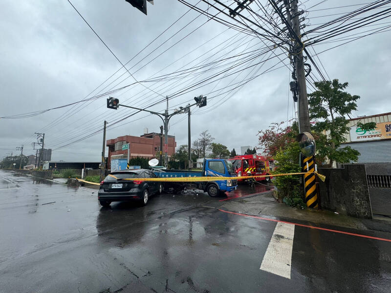 車禍波及!新竹縣竹北西區瓦斯滲漏 的代表圖